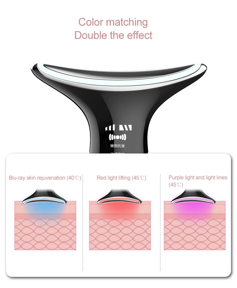 High Frequency Vibrating Face Neck Lift Ion Anti Wrinkle Galvanic Beauty Neck Wrinkle Beauty Instrument