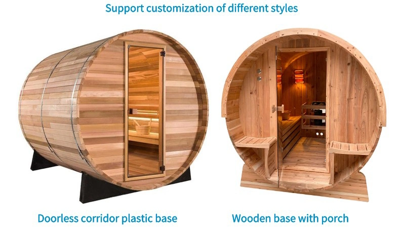 Exterior Red Cedar Sauna for 2 Person Waterproof Anticorosion