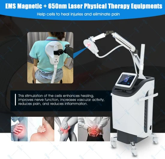 Ofan EMS 650 nm Lasertherapiegerät, gepulstes elektromagnetisches Therapiegerät zur Linderung von Gelenkschmerzen, Lasergerät