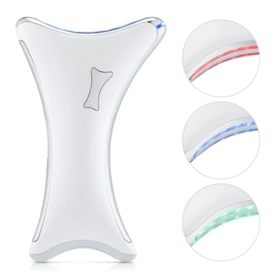 Hochwertiges LED-Hautpflege-Gua-Sha-Brett, Gesichtsschönheitsinstrument, Nackenmassage